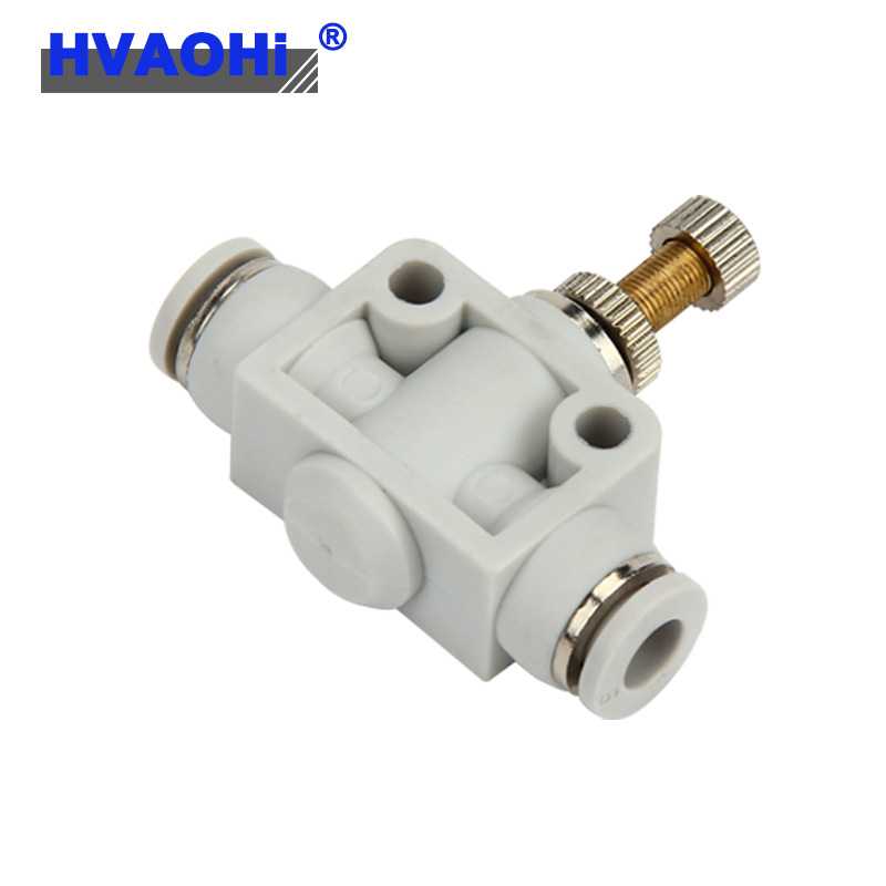 气动气管接头限流阀PA SA LSA4 6 8 10 LSA12管道式单向节流阀白