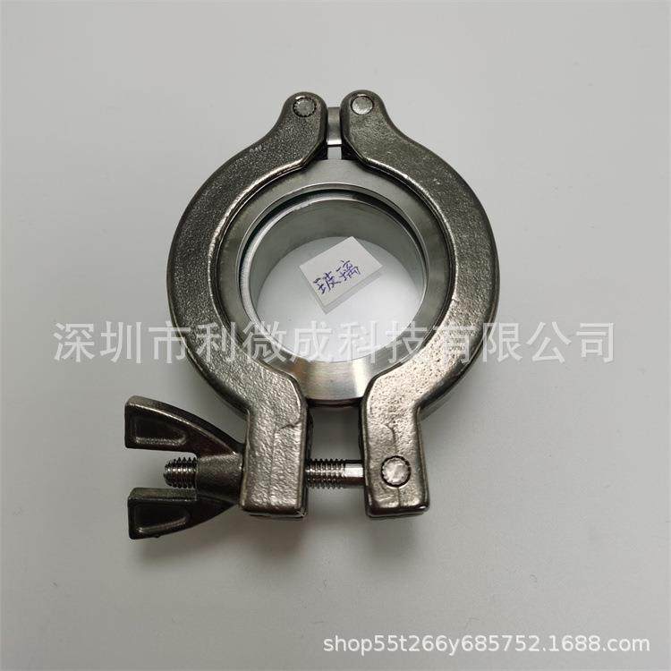 KF/NW真空法兰CVD/PVD观察窗KF10-16-25-40-50石英玻璃视窗视镜