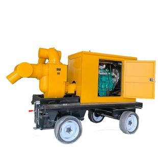 优柴油机排涝自吸泵移动泵车拖车式 双吸泵防洪排水泵防汛泵车