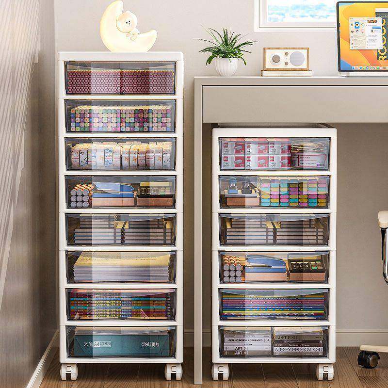 抽屉式文件收纳柜办公室桌面多层A4储物盒学生桌底下文具夹缝架子,基础建材,脚轮/万向轮,淘宝优惠券,粉丝福利购,淘宝优惠卷