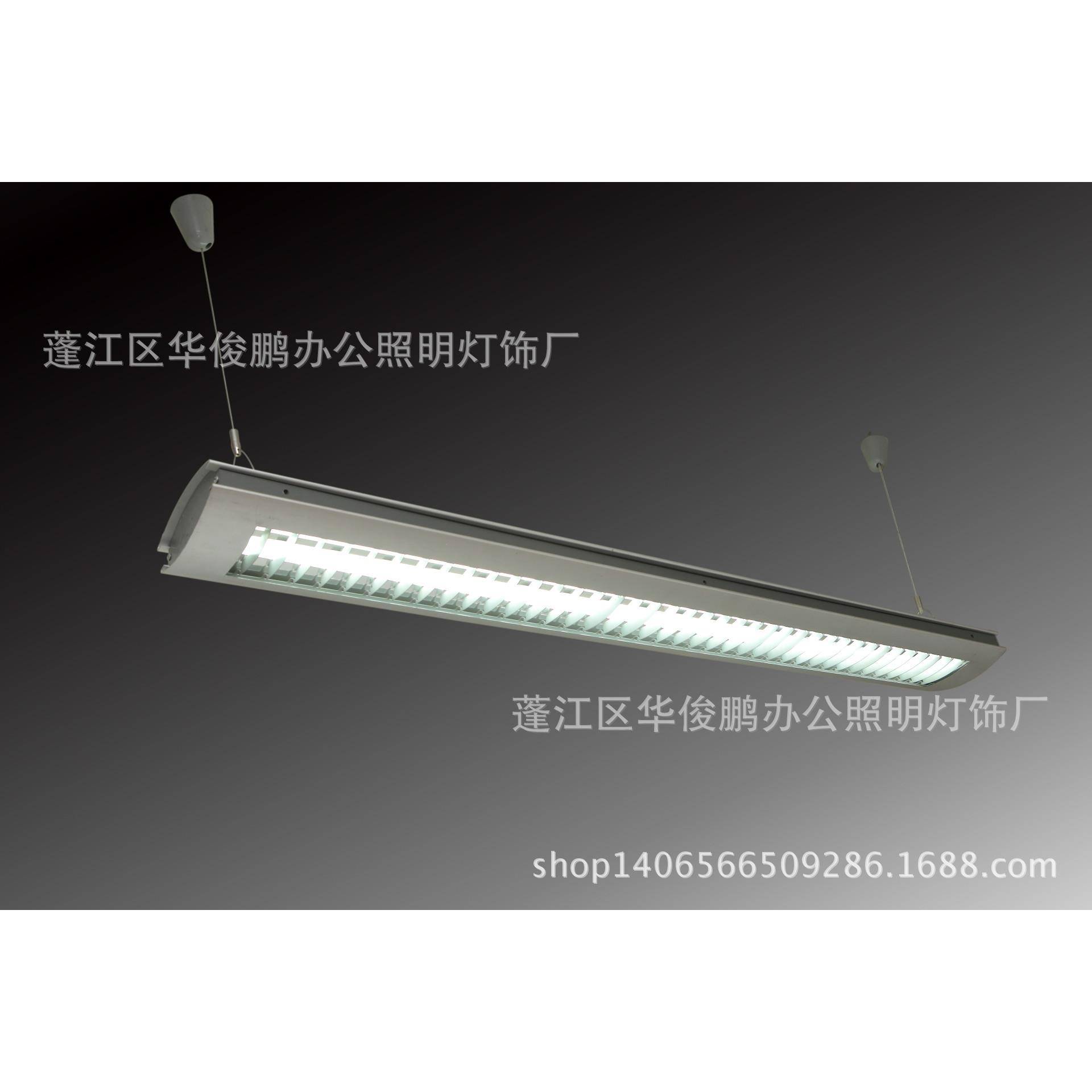 长条吊线办公灯照明铝材吊线灯具现代办简约公照明灯白炽灯图片