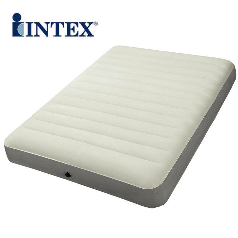 intex64101单人线拉充气床居家充气床垫野营户外空气床垫