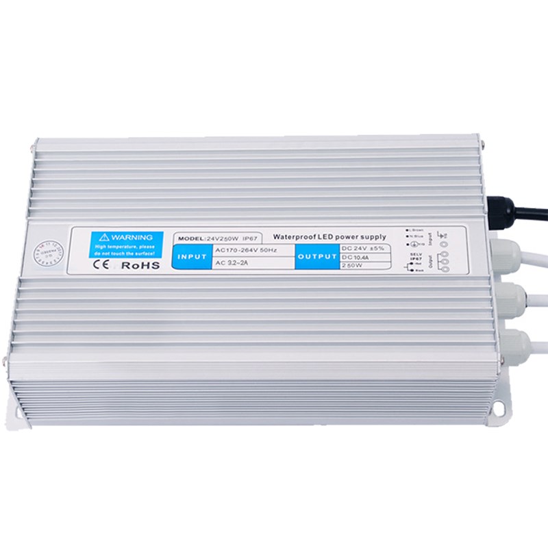 24v250w防水开关电源24伏户外防雨变压器LED灯条灯箱恒压驱动电源