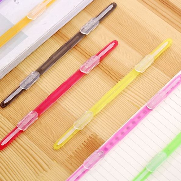 文件孔装订孔包邮 彩色夹子打洞器装订条塑料双孔两2活页打孔机夹
