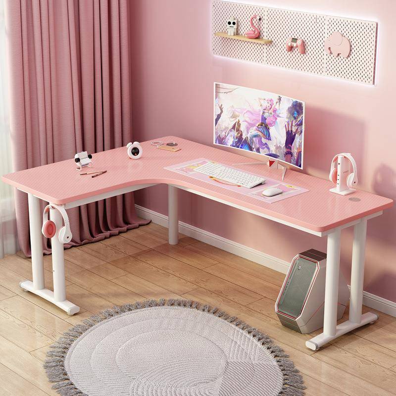 书桌书架组合转角电脑桌学生家用拐角学习桌感洞洞板电竞桌子