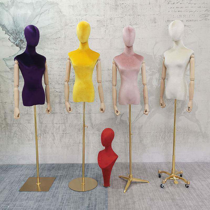 女装店模特网红直播展示人台韩版丝绒女服装模特道具女服装展示架