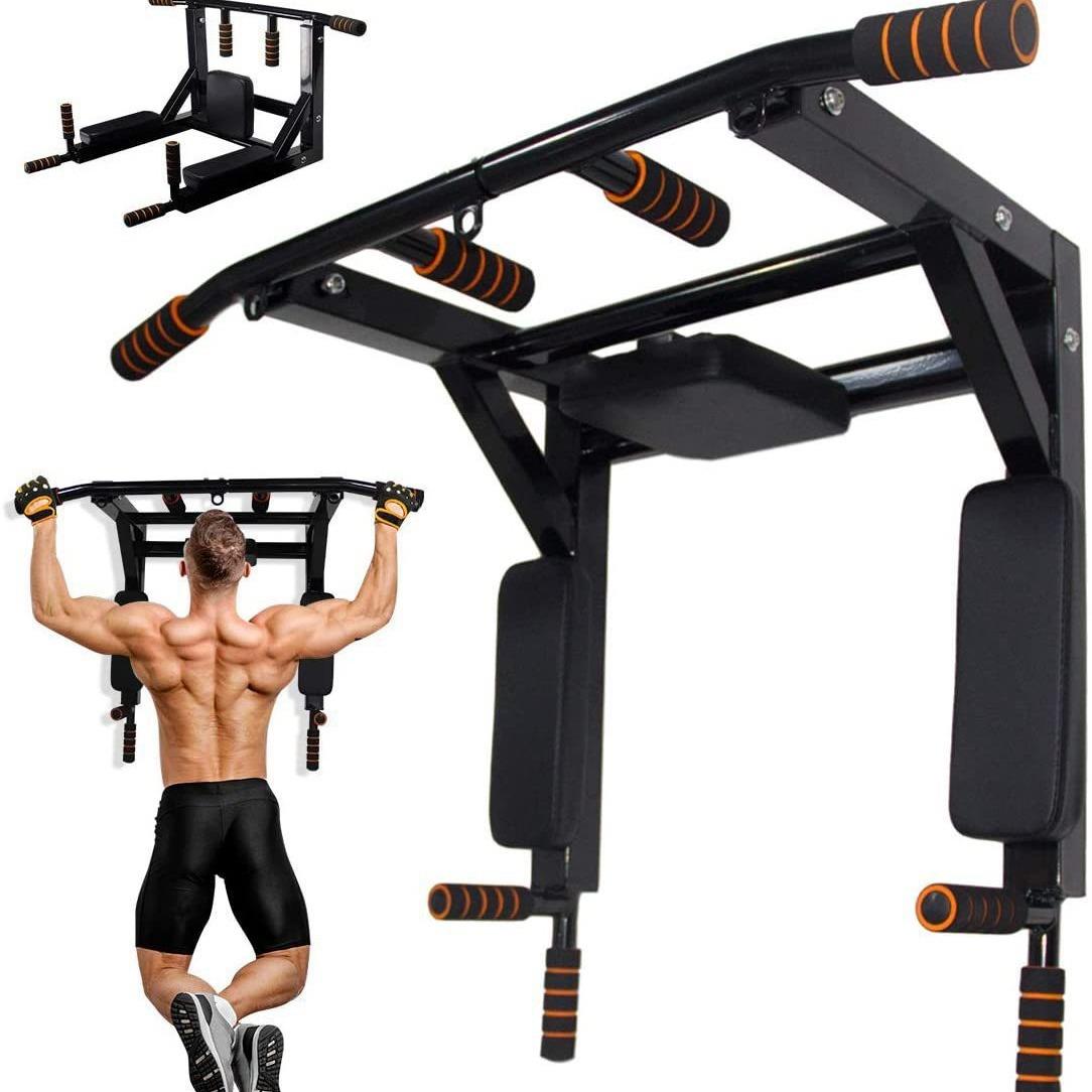 墙体单杠家用室内引体向上器成人打孔家庭健身器材可拆卸墙上单杠