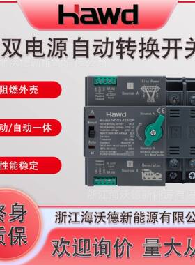 毫秒级双电源自动转换开关切换不断电2p125A3p4p220v家用32A80A