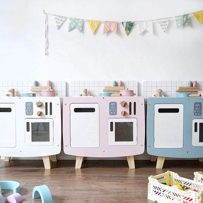 木制儿童仿真复古风冰箱厨房套装过家家木质厨具玩具亲子互动游戏,婴童用品,其它婴童用品,淘宝优惠券,粉丝福利购,淘宝优惠卷