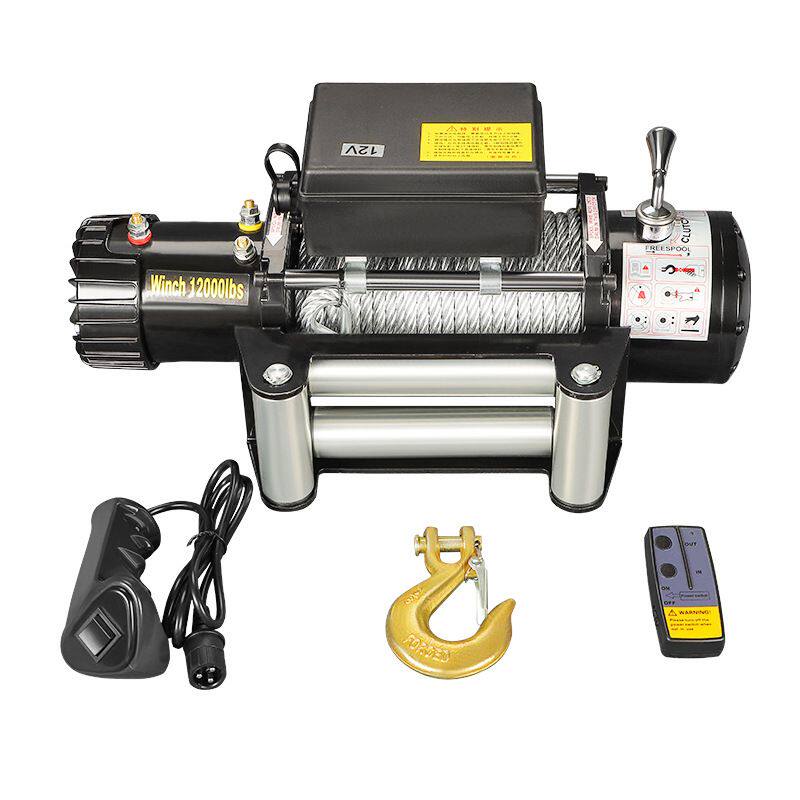 电动绞盘12v24v车载越野牵引器家用自救绞车卷扬机车载电动绞盘