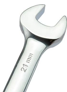 46613棘轮扳手双向梅开扳手梅花开口两用快扳铬钒钢21MM