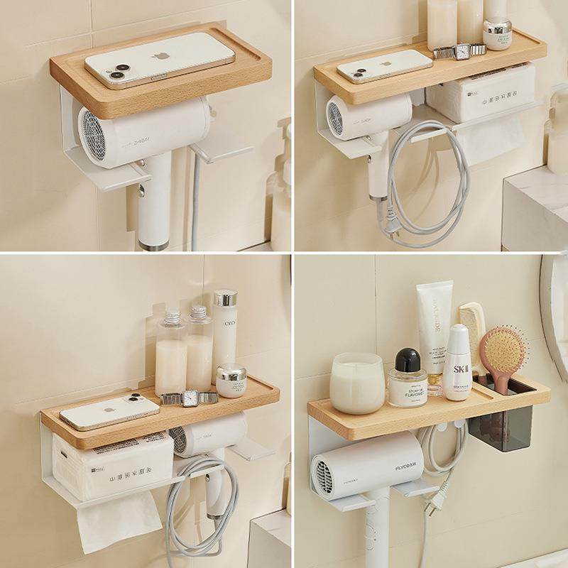 多功能吹风机置物架白色榉木电吹风支架免打孔浴室卫生间风筒挂架,鲜花速递/花卉仿真/绿植园艺,其它园艺用品,淘宝优惠券,粉丝福利购,淘宝优惠卷