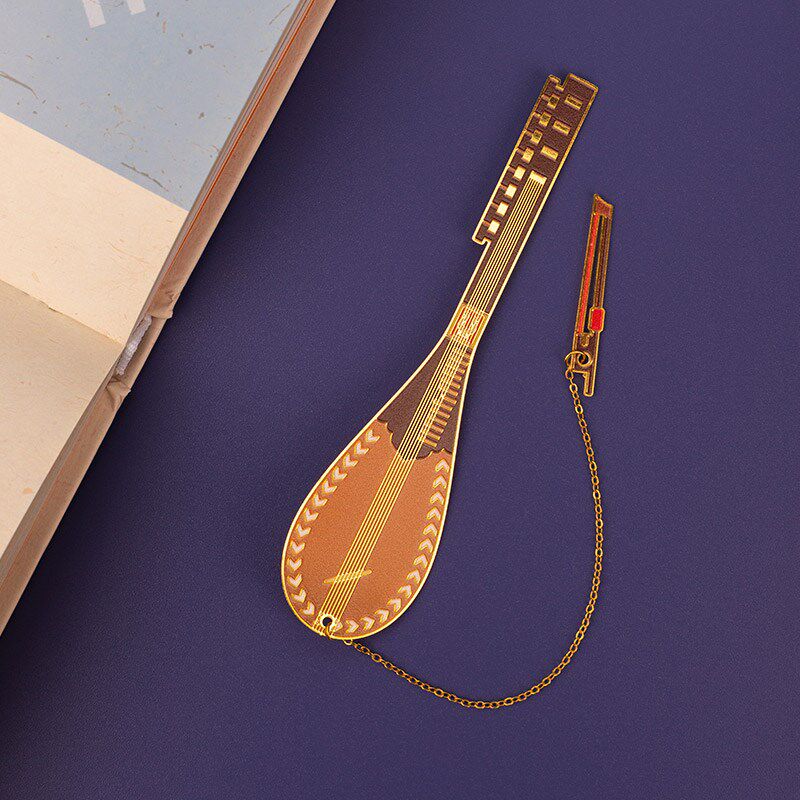 新疆吐鲁番博物馆十二木卡姆乐器金属书签生日礼物创意礼品
