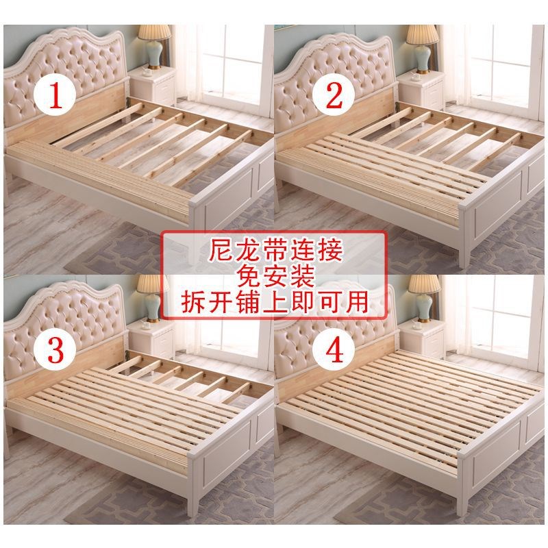 纯天然实木折叠床板排骨架护腰杉木板加厚条硬板静音防潮透气