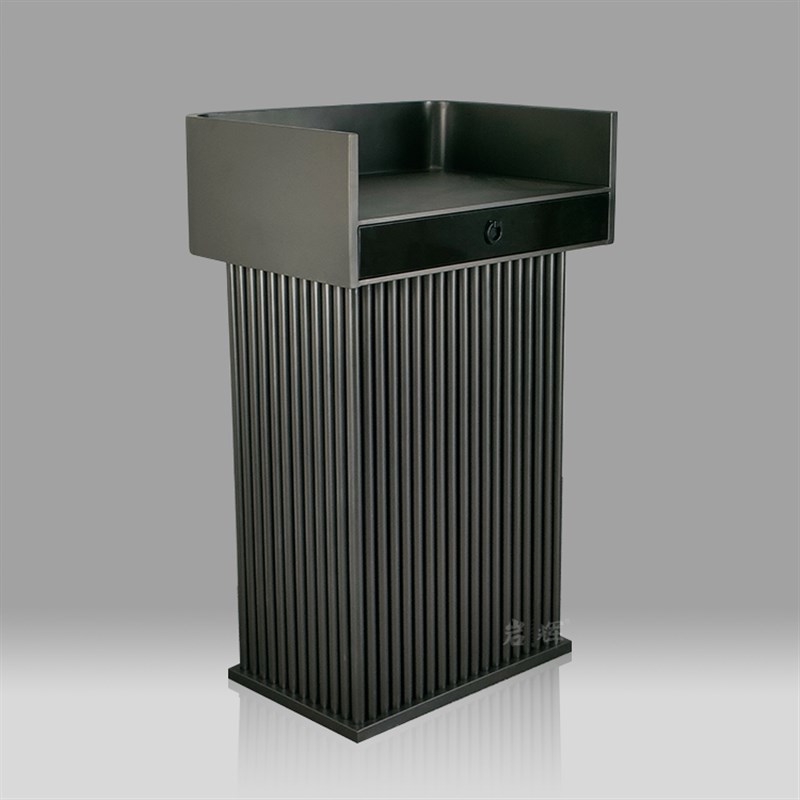 新款不锈钢户外房地产演讲台岗亭物业报告台接待台迎宾台 A位台