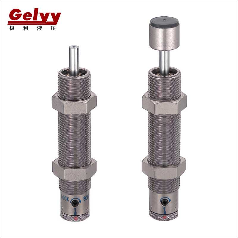 不锈钢油压液压缓冲器MAC/MAKC1412/1612/2016/2022带杆端帽螺母