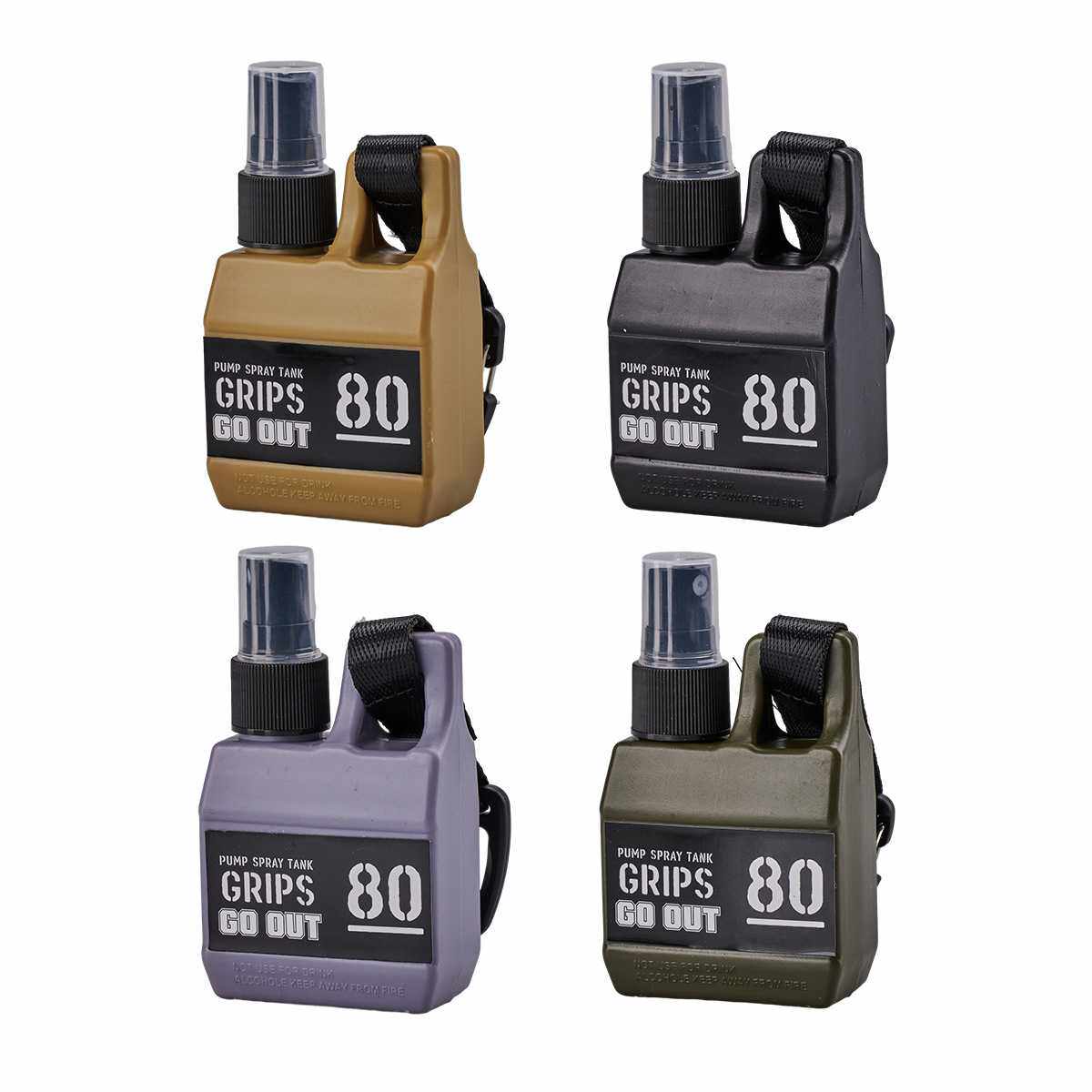 日式户外多功能喷雾瓶便携式带挂扣登山壶野外露营酒精分装瓶空瓶