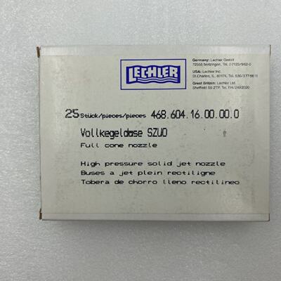 Lechler 468.604.16.00.00.0 Full Cone Nozzle Box of 25