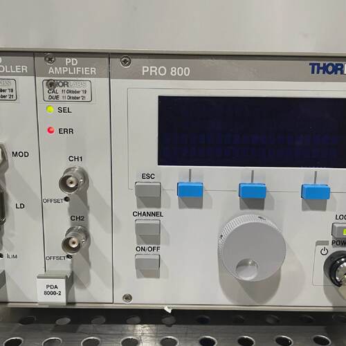 Thorlabs Pro 800 w LDC8002 LD Controller PDA 80002 PD Amplif