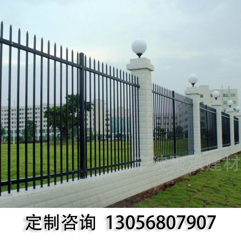 锌钢护栏庭院小区围墙护栏学校别墅院墙锌钢围栏工厂铁艺栅栏厂1