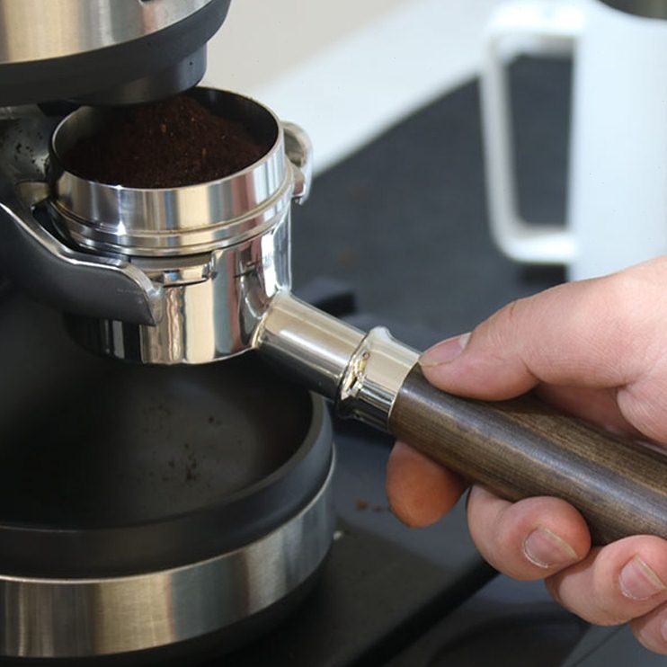 mm不锈钢配件4无碗实木改装把手手柄 咖啡机富50咖啡机底粉铂87