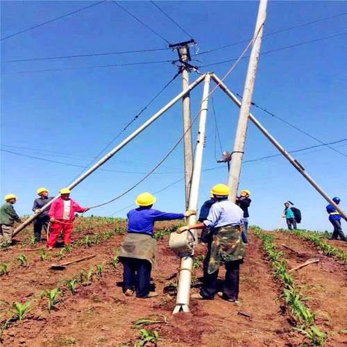 销售三角抱杆机加强型三角扒杆框架式铝合金抱杆腾飞电力