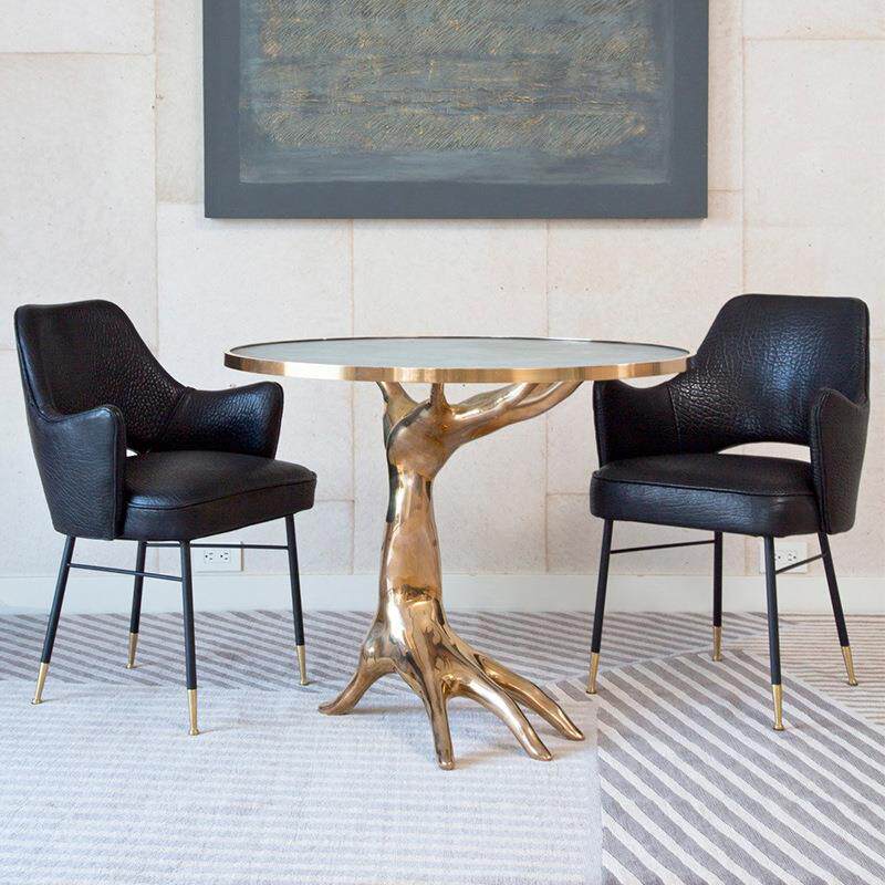 高端轻奢铜茶几现代创意手掌边几别墅客厅奢华艺术雕塑玻璃钢桌子