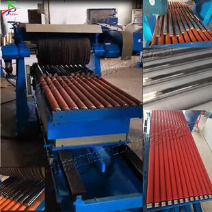 铝管表面砂光机五金工件平面抛光机长度500mm圆棒刨砂机械