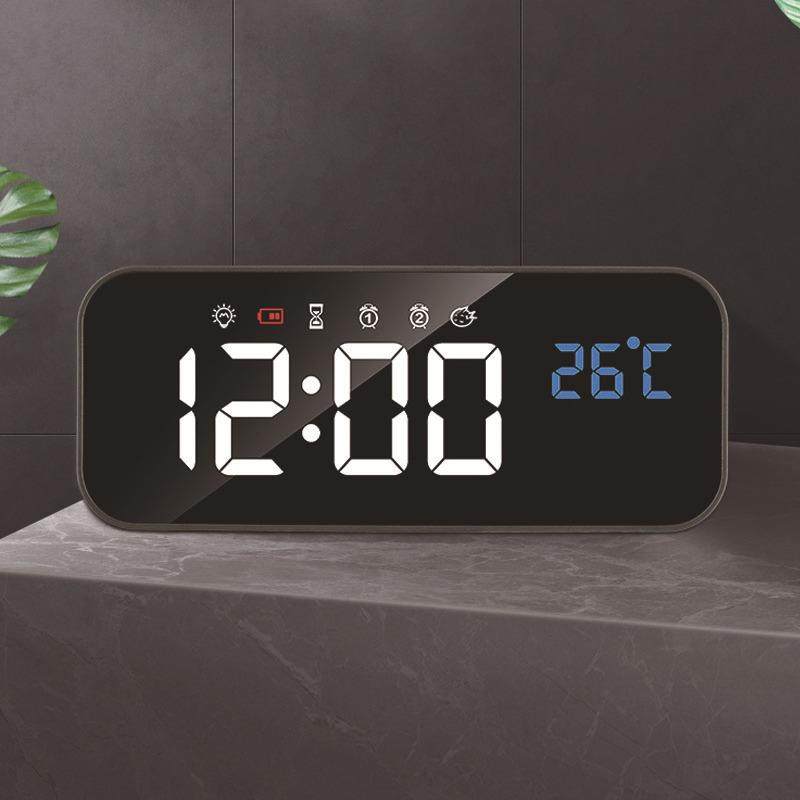 智能USB充电闹钟LED声控音乐闹铃电子钟时间温度同屏显示倒计时器,金属材料及制品,金属加工件/五金加工件,淘宝优惠券,粉丝福利购,淘宝优惠卷