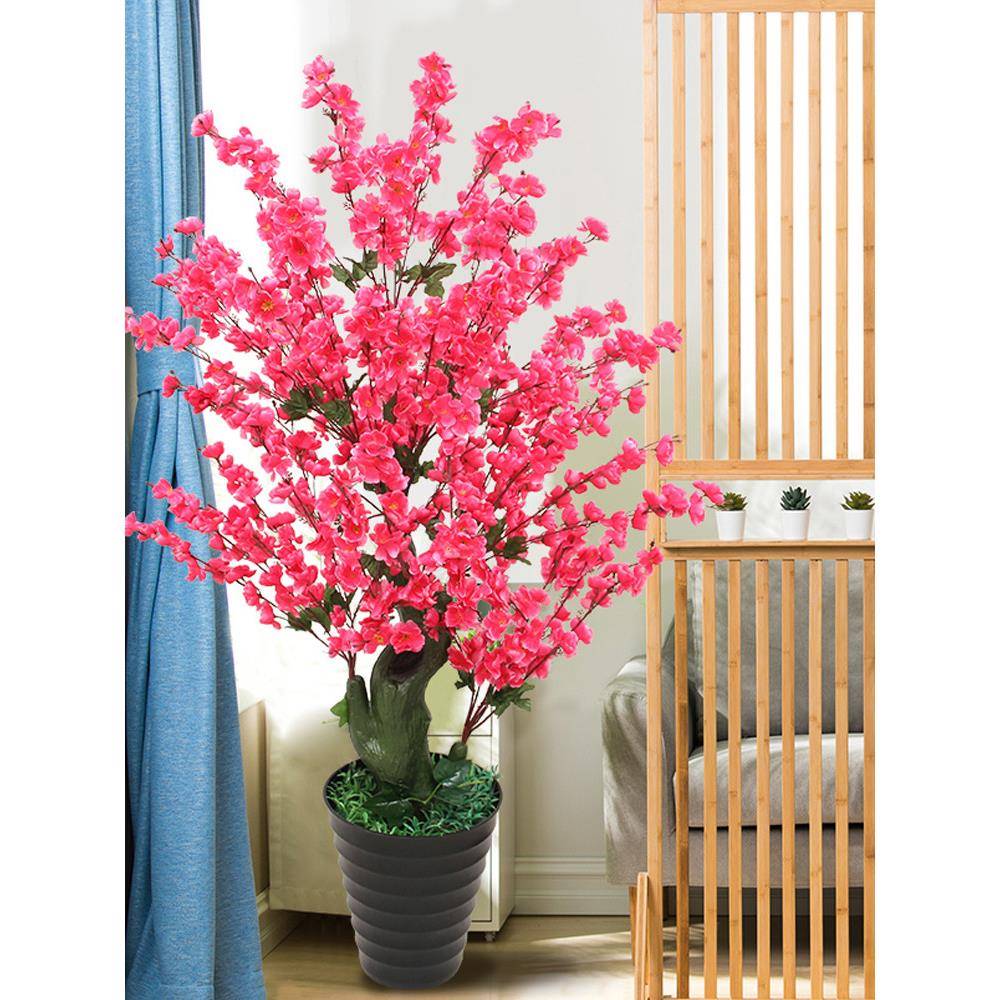 田园仿真植物假盆栽塑料套装树客厅摆设绢花花假花室内装饰防真花