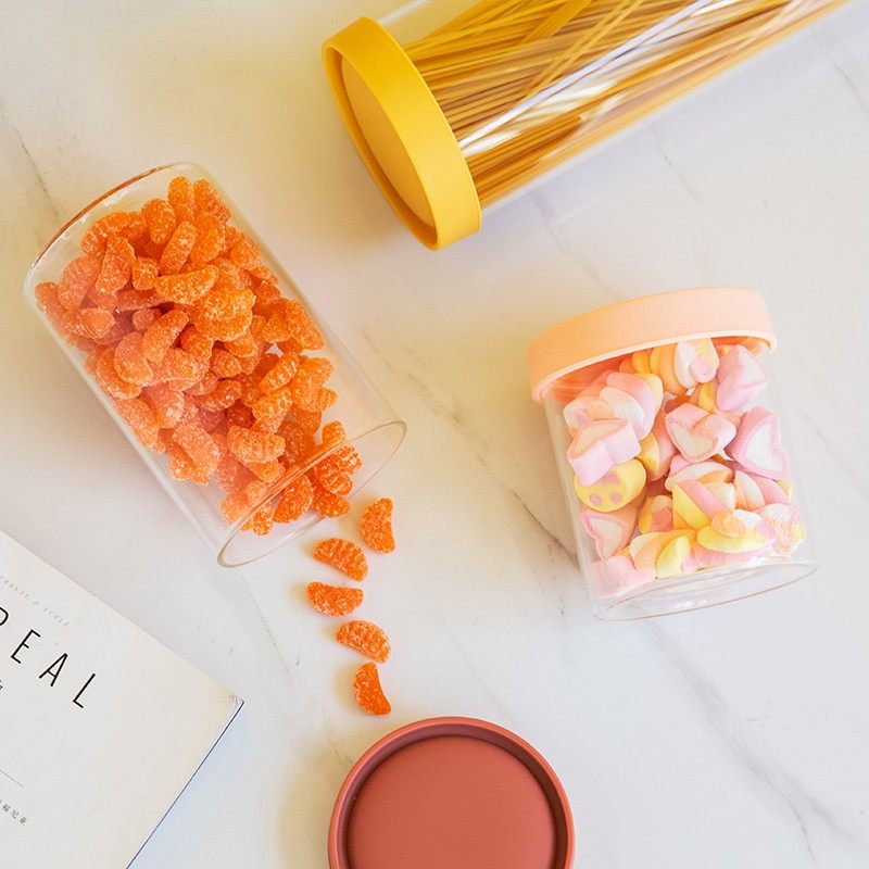 米立风物透明玻璃瓶子密封罐带盖茶叶罐咖啡豆食品五谷杂粮储物罐,厨房/烹饪用具,密封罐,淘宝优惠券,粉丝福利购,淘宝优惠卷