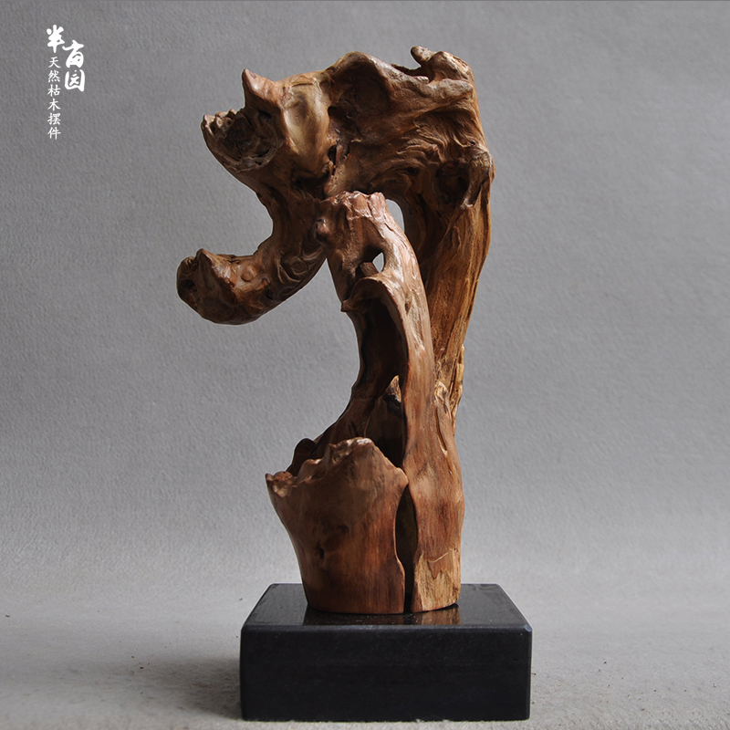 天然整体枯木随形根雕  会所书房茶桌案台博古架摆件家居软装饰品
