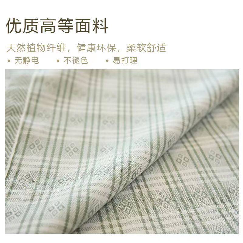 亚尔滨哈麻凉席加密棉麻宿双人麻布枕席可机洗折叠软天然学生单舍