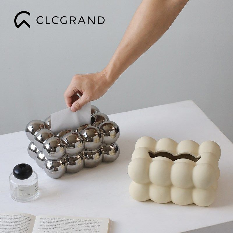 陶瓷纸巾盒家用餐巾纸收纳盒高档客厅茶几抽纸盒装饰品摆件,家居饰品,装饰纸巾盒,淘宝优惠券,粉丝福利购,淘宝优惠卷