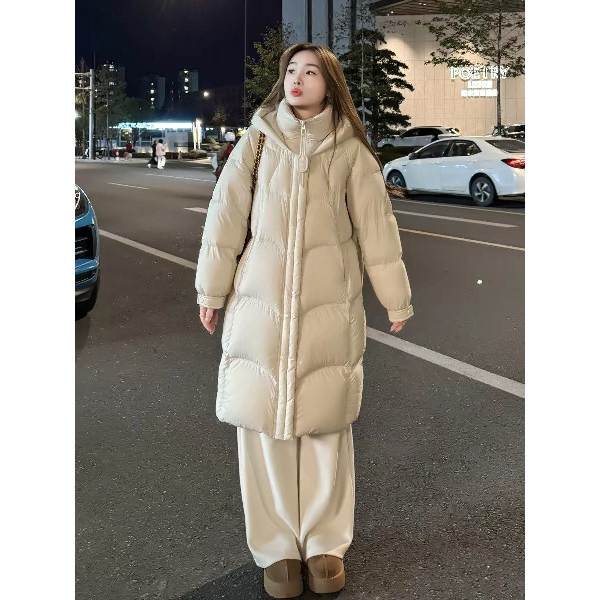 15.9-199~新款中长款韩版加厚小个子冬季外套