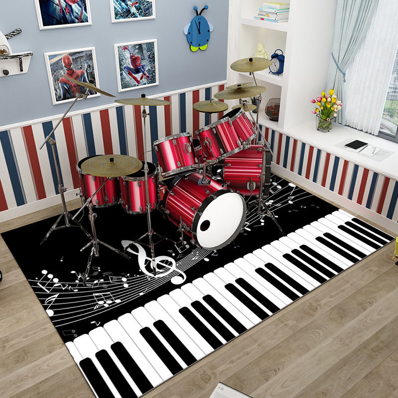 架子鼓地毯床边卧室毯减震降噪钢琴地垫隔音家用客厅毯