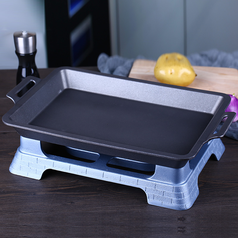 铝合金酒精烤鱼盘烤鱼炉海鲜大咖盘烧烤炉铁板烧牛娃干锅炉商用