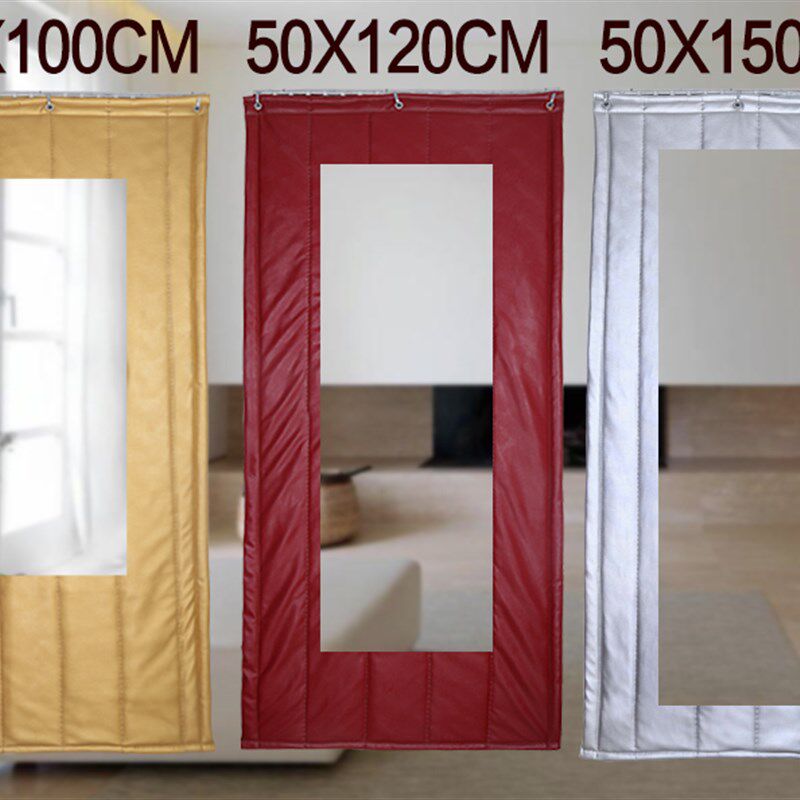 定做棉门帘加厚保温隔音隔断防水防火帘子皮革家用门帘