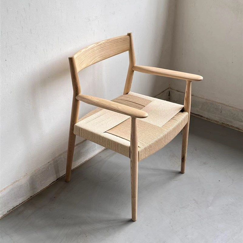 简约日式家用餐椅椅子靠背椅休闲椅扶手实木书桌椅椅,住宅家具,餐椅,淘宝优惠券,粉丝福利购,淘宝优惠卷