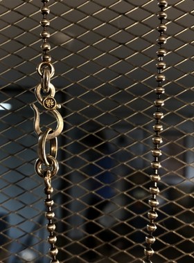 新款!福字挂扣4mm复古铰链项链