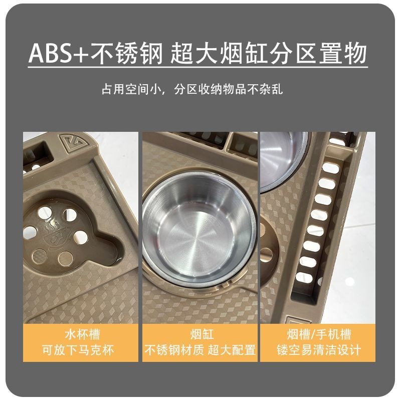 牌室茶水架麻将机高档茶几棋牌室麻将桌角旁边小茶几架多用烟灰缸