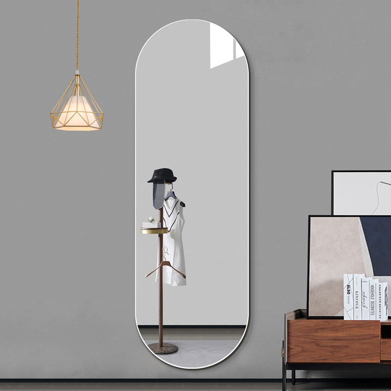 伯仑轻奢全身穿衣镜壁挂贴墙镜玄关家用试衣镜落地镜子ns风