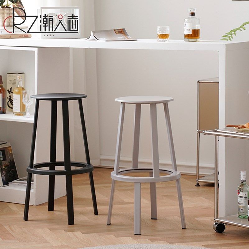 现简约旋转吧台椅家用吧凳餐厅高脚凳子网红ns铁艺高椅子,住宅家具,家用高脚椅,淘宝优惠券,粉丝福利购,淘宝优惠卷