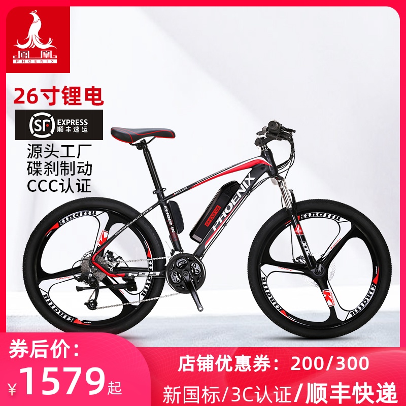 6寸锂电电动自行车锂助力越地自行车轻便减震电动车