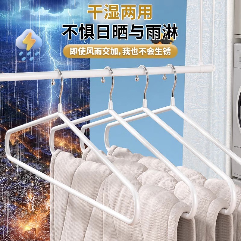 大衣架晒被子床单专用晾衣架子加粗加大晾晒被套浴巾神器阳台被单