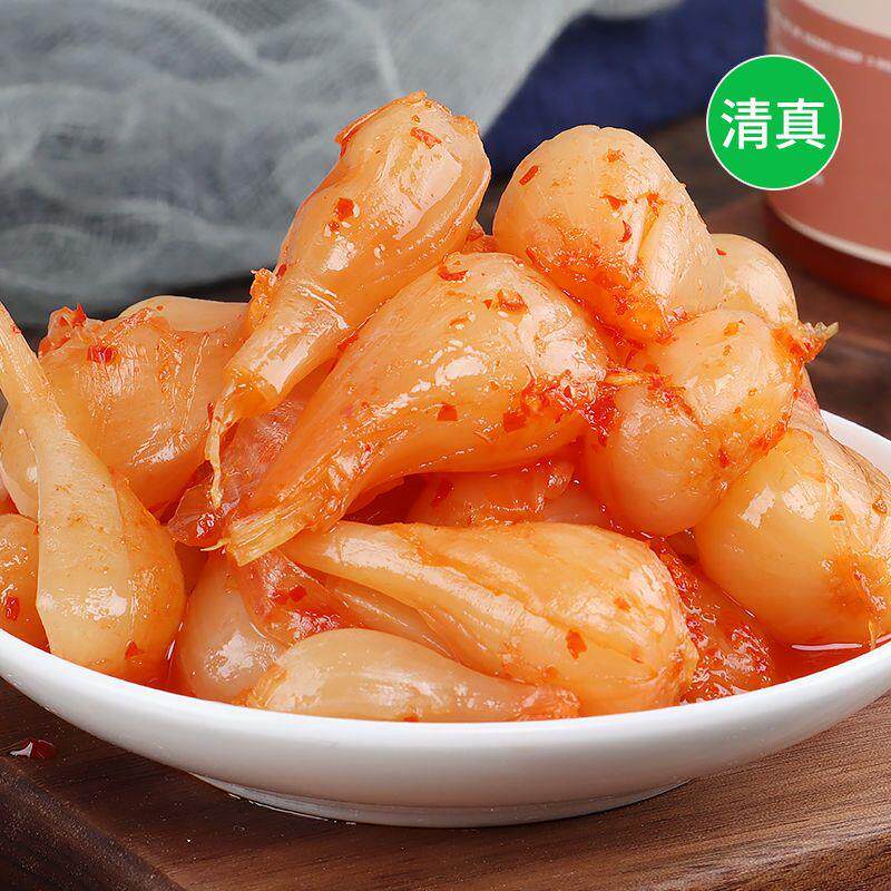 云南清真水晶藠头 酸辣甜味新鲜腌制咸菜调料下饭开胃泡菜茭头