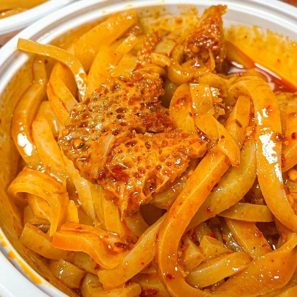 甘肃天水实体老店水洗面皮懒人宿舍零食酿皮微凉皮食酿皮清真免煮