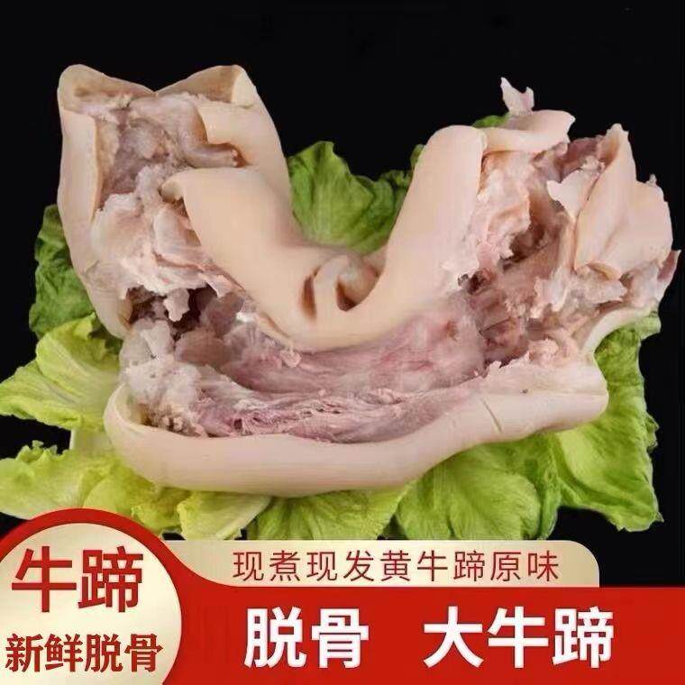 去骨牛蹄子整只全熟新鲜无骨黄牛蹄牛蹄筋熟牛蹄牛脚牛蹄子清真