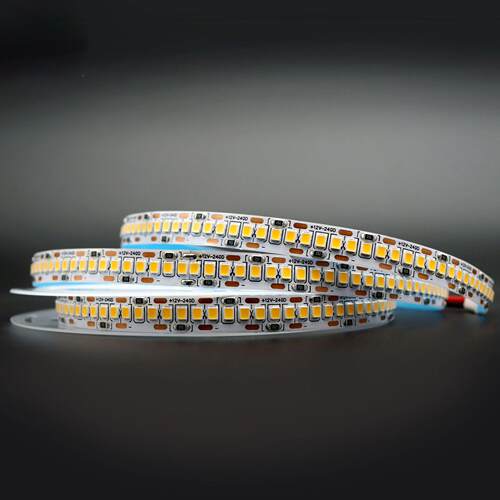12v低压85LE2D软灯带240灯10m宽铜m支架电镀工程2835款展3柜装饰