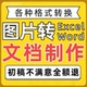 图片转excel文档word制作排版 pdf修改处理表格代做图片转换扫描件